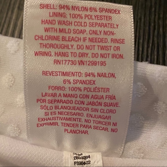 Juniors' Pique Belt High Leg Bikini Bottom- White - Picture 8 of 9